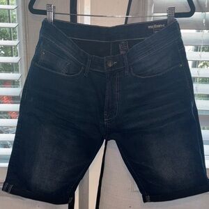 Dark Blue Denim Shorts